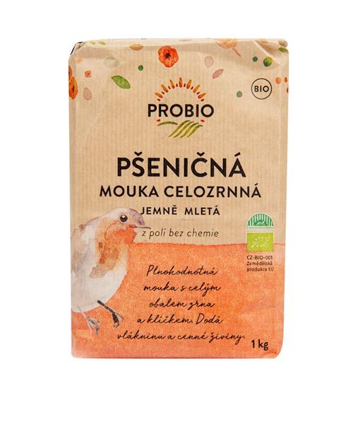Mouka pšeničná celozrnná jemně mletá 1 kg BIO
